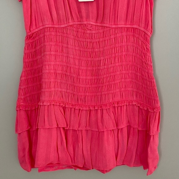 NWT LoveShackFancy Rena Smocked MiniDress Mini Dress size L - Picture 10 of 16
